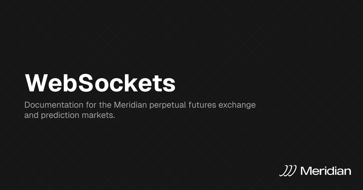 WebSockets – Meridian Docs